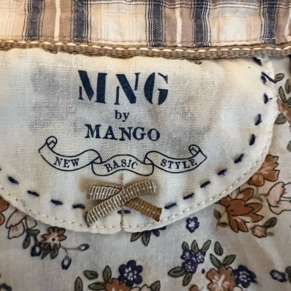 MNG by Mango Brown and Cream Plaid Button-Down Shirt - Picture 6 of 7